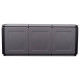 Boîte de rangement de jardin 138x53x57 cm 330 l gris foncé noir 