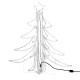 Figure d'arbre de noël pliable avec 360 led blanc chaud 