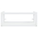 Cadre de lavabo de salle de bain vasque à encastrer 79 x 38 x 31 cm blanc fer helloshop26 02_0006775 