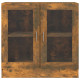 Armoire à vitrine 82,5x30,5x80 cm bois d'ingénierie - Couleur au choix Chêne-fumé