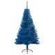 Demi sapin de noël artificiel avec support - pvc - Couleur et longueur au choix 