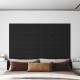 Panneaux muraux 12 pcs 90x15 cm tissu 1,62 m² - Couleur au choix Noir