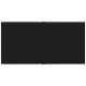 Panneaux muraux 12 pcs noir 30x15 cm tissu 0,54 m² 