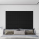 Panneaux muraux 12 pcs 90x30 cm tissu 3,24 m² - Couleur au choix Noir