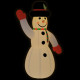 Bonhomme de neige gonflable avec led - Longueur au choix 