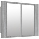 Armoire à miroir led 60 x 12 x 45 cm bois d'ingénierie - Couleur au choix Sonoma-gris