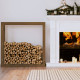 Support pour bois de chauffage bois de pin massif - Dimensions et couleur au choix Marron-miel|100 x 25