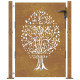 Portail de jardin 105x130 cm acier corten conception de l'arbre 