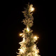  Sapin de Noël artificiel escamotable avec neige floquée 100 LED 