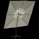 Parasol de jardin cantilever à led 400 x 300 cm - Couleur au choix 