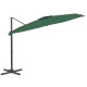 Parasol de jardin cantilever à led 400 x 300 cm - Couleur au choix Vert
