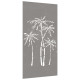 Décoration murale jardin 105x55 cm acier corten design palmier 