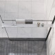 Étagère de douche de paroi de douche à l'italienne - Couleur et longueur au choix Chromé|80 cm