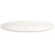 Dessus de table blanc 100x50x2,5 cm bois de pin massif ovale 