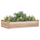 Lit surélevé de jardin doublure 120x60x25 cm bois massif sapin 