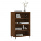 Buffet haut chêne marron 57x35x90 cm bois d'ingénierie 