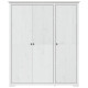 Garde-robe bodo blanc 151,5x52x176,5 cm bois massif de pin 