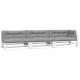 Coussins de palette 7 pcs gris tissu 