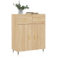 Buffet chêne sonoma 69,5x34x90 cm bois d'ingénierie 