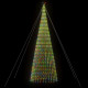  Arbre de Noël lumineux conique 1544 LED colorées 500 cm 