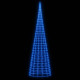 Arbre de Noël lumineux sur mât de drapeau 3000 LED - Couleur d'éclairage et hauteur au choix Bleu