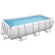 Ensemble de piscine power steel rectangulaire 404x201x100 cm 