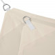 Voile d'ombrage rectangle 2 x 4 m beige  