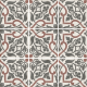 Folies bergère - art nouveau carrelage aspect carreaux de ciment vieilli - 20 x 20 cm 