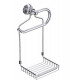 Panier pour wc polyvalent à suspendreen laiton chromé serie miami 140 x 125 x 291 mm 