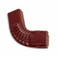 Coude latéral pour gouttière aluminium 60 x 80 mm coloris au choix Rouge-Bordeaux