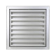 Grille murale à encastrer RENSON F1 anodisé argent moustiquaire inox - 500 x 300 mm - 41153 