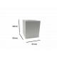 Applique murale led b33 3w ip44 blanc - couleur eclairage au choix 
