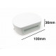 Applique murale led b36 3w ip44 blanc - couleur eclairage : blanc neutre 4000k - 5500k 