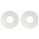 Paire rosace béquille R92 Blanc 19 NORMBAU - 247270 
