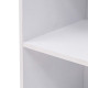 Bibliothèque en bois 4 cubes étagères de bureau 106 cm blanc 