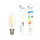 Ampoule led e14 c35 cob filament 6w 220v 360 - couleur eclairage au choix 