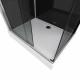 Cabine de douche rectangle 110x80x215cm - raven Aurlane - CAB174 