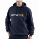 Sweatshirt à capuche CARHARTT Coupe large - Avec logo - 100074 