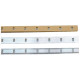 Crémaillère aluminium en applique 1340 VACHETTE - Anodisé or - L.2 m - 290896 