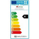 Downlight dalle led extra plate carré blanc 24w - couleur eclairage au choix 