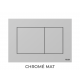 Plaque de commande wc série now - couleur : chrome mat 