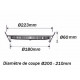Downlight spot led cob rond 30w ø223mm - couleur eclairage au choix 