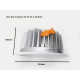 Downlight spot led cob rond 40w ø230mm - couleur eclairage au choix 