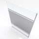 Paroi de douche à l’italienne FREEDOM 2 MIROIR 140 - 140x200cm verre transparent 8mm Aurlane - FAC247 