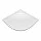 Receveur de douche a poser extra plat en acrylique blanc 1/4 de cercle - 90x90cm - bac de douche whiteness round ii 90 