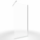 Pack paroi de douche transparent 90cm profile chrome - dim: 90x200cm - freedom 2 90 + barre de fixation freedom 2 telescopic 