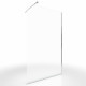 Pack paroi de douche transparent 140cm profile chrome - dim: 140x200cm - freedom 2 140 + barre de fixation freedom 2 telescopic 