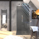 Porte de douche carree - rolling chromed square 90x90 Aurlane - FAC617 