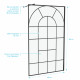 Paroi de douche déco 120x195cm - cadre et barre de fixation noir mat - verre 5mm sérigraphié - eden Aurlane - FAC686 