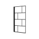 Pare baignoire rabattable sérigraphié 80x140 cm - finition noir mat - blocks screen 